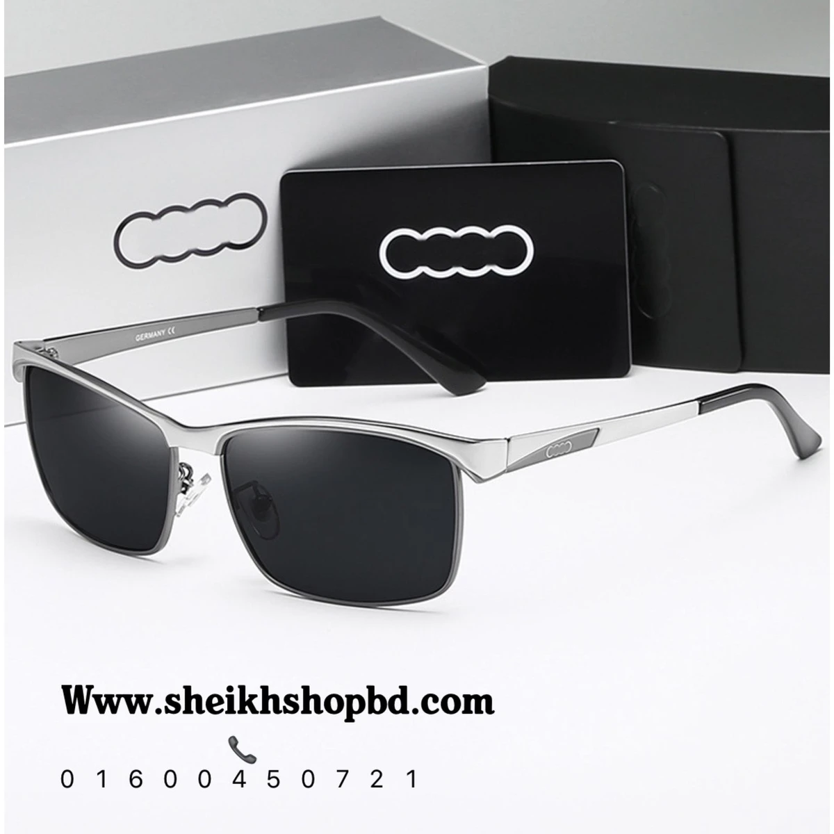 Audi Polarized Sunglasses silver edition