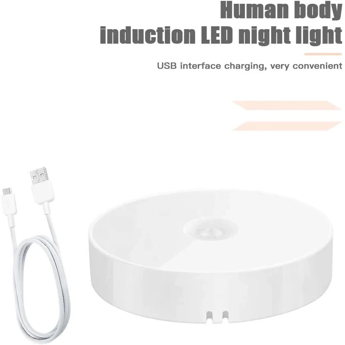 LED Motion Sensor Night Light with USB Cable